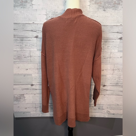 Plus Size Sonoma Goods For Life The Every Long Sleeve Cardigan - 1X Brown - Picture 3 of 11